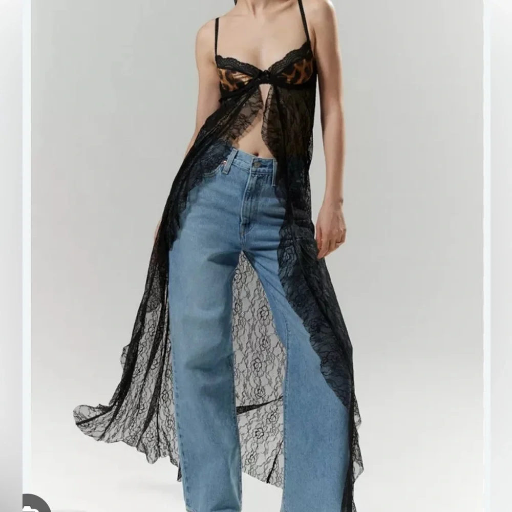 Jaded London Astoria Bralette Cheetah Lace maxi Top duster - Picture 2 of 8